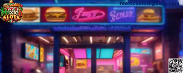 Seleccionar sección de códigos de regalo o cupones de bienvenida